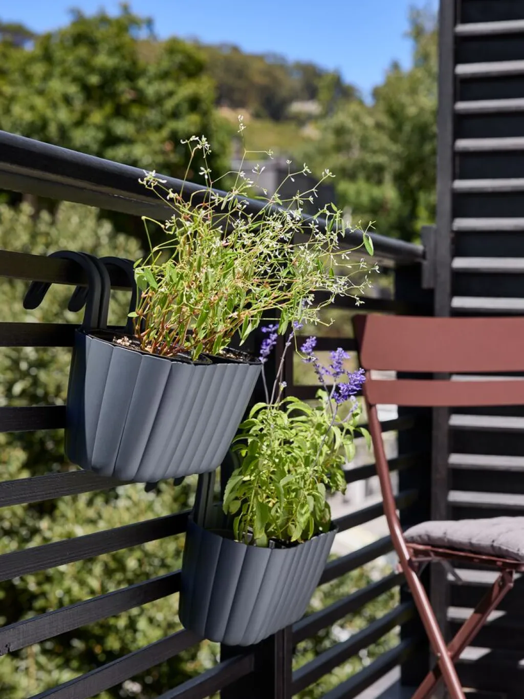Maceteros>JYSK BUKSEBIEJardinera para balcón BUKSEBIE A25xL32xA25 variado