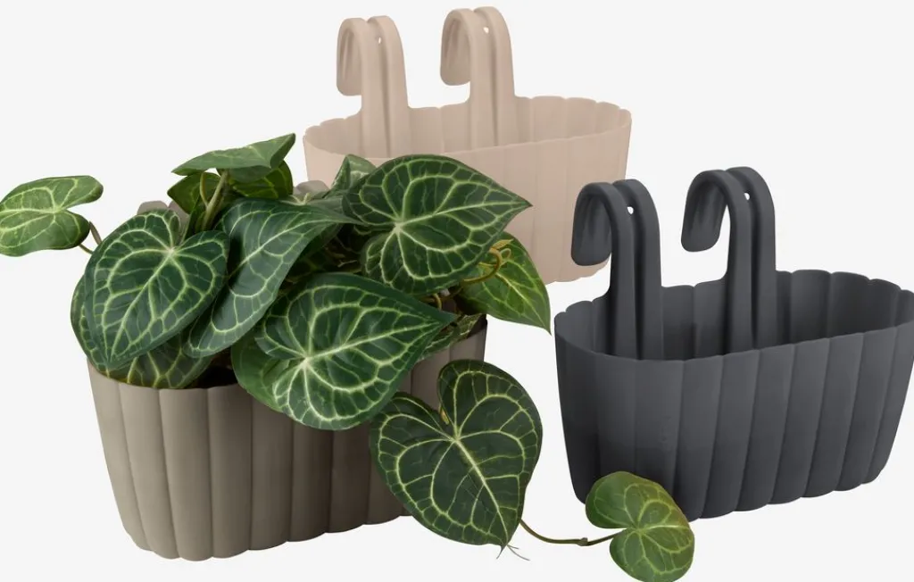 Maceteros>JYSK BUKSEBIEJardinera para balcón BUKSEBIE A25xL32xA25 variado
