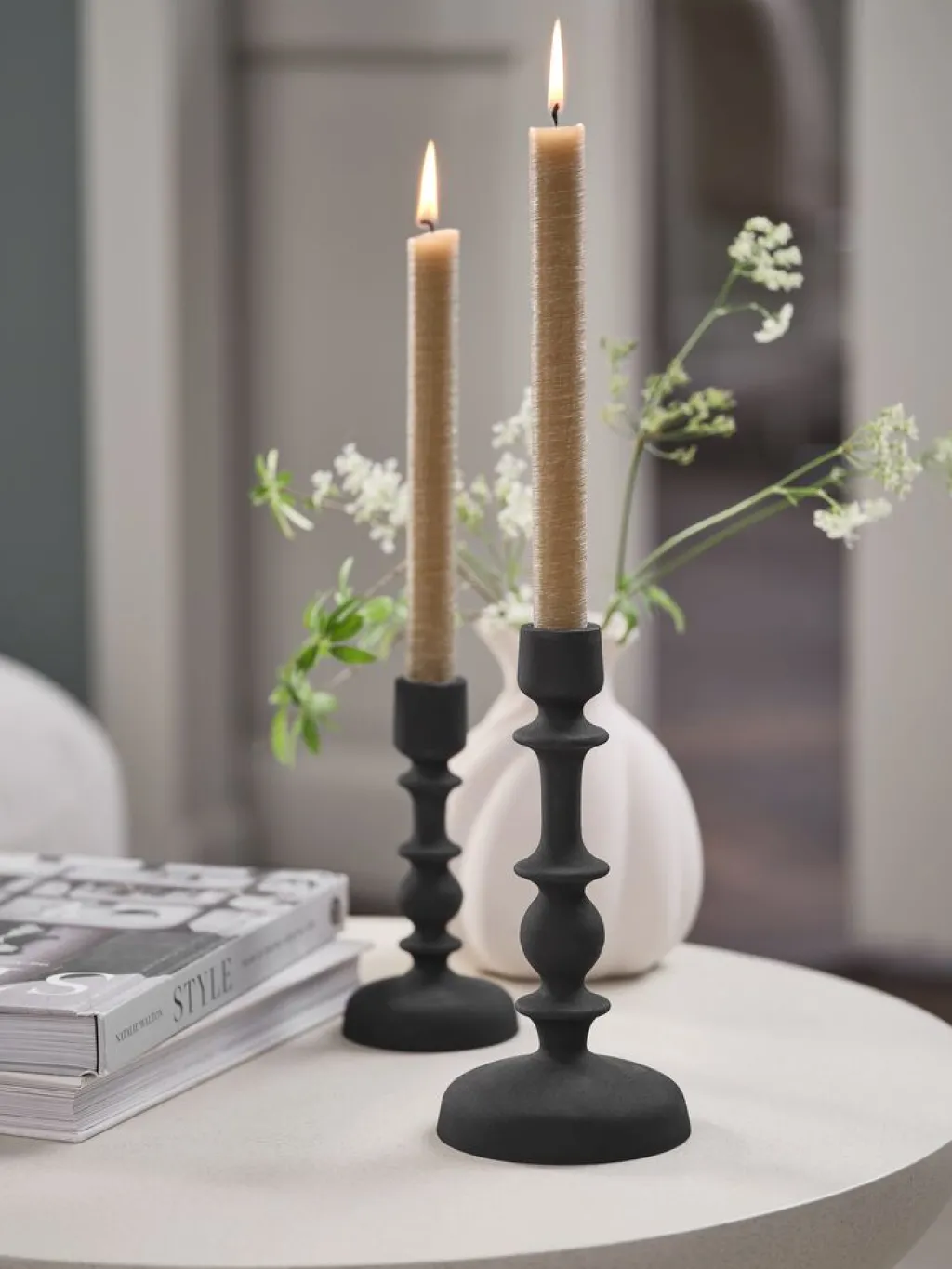 Portavelas>JYSK CASPARCandelabro CASPAR Ø10xA21cm negro