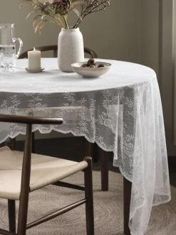 Manteles>JYSK CIKORIAMantel CIKORIA 140x240 blanco