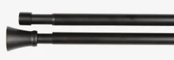 Barras Y Rieles Para Cortinas>JYSK CONEBarra de cortina doble CONE 200-340cm Negro