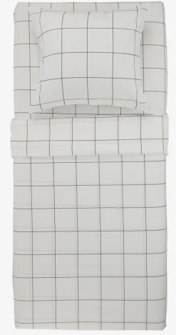 Juegos De Funda Nórdica|Juegos De Sábanas>JYSK CRISTABASICJuego de sábanas CRISTA 160x240 blanco/negro