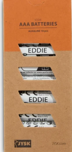 Pilas|Pilas>JYSK EDDIEPilas EDDIE AAA 10 unidades