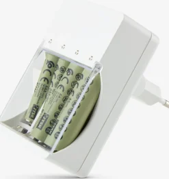 Pilas|Pilas>JYSK EIKCargador de pilas EIK con enchufe blanco