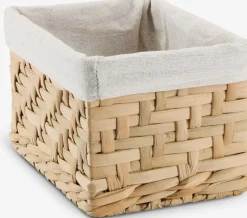 Todas Las Cestas|Cestas Y Cajas>JYSK EJNOCesta EJNO A16xL22xA14cm con tela natural
