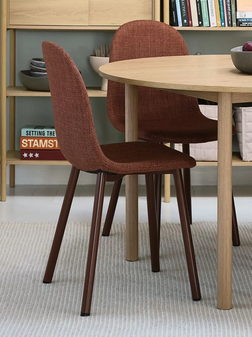 Sillas De Comedor>JYSK EJSTRUPSilla de comedor EJSTRUP tela Terracota
