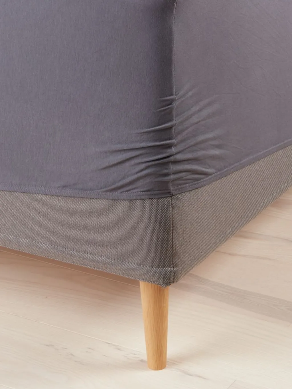 Sábanas Para Colchones|Sábanas Para Toppers>KRONBORG ELSEGOLDSábana bajera ajustable jersey ELSE 90x200x30 antracita Gris antracita
