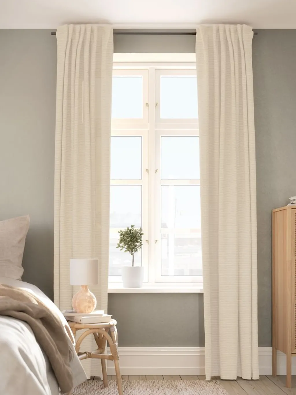 Cortinas Gruesas>JYSK ELVALANDETCortina ELVALANDET 1x140x245 Natural