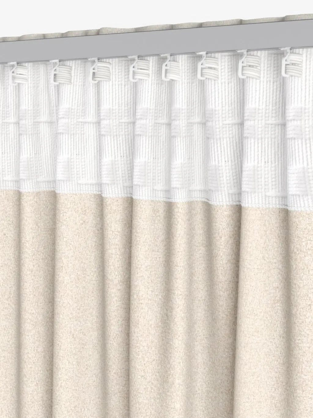 Cortinas Gruesas>JYSK ERKENCortina ERKEN 1x140x245 blanco crudo