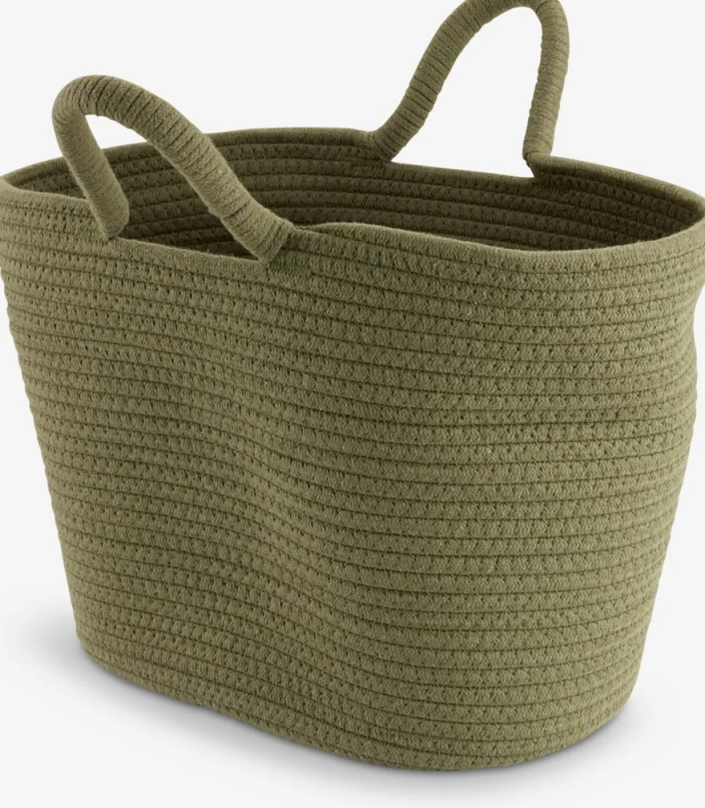 Todas Las Cestas|Cestas Y Cajas>JYSK ESGECesta ESGE A30xL41xA30cm oliva oscuro