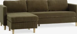2 Plazas|3 Plazas>JYSK FALSLEVSofá FALSLEV chaise longue pana Verde oliva