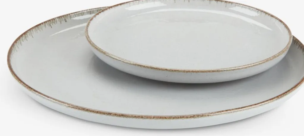 Platos, Boles Y Cubiertos>JYSK FERDUSPlato FERDUS Ø19cm Gris