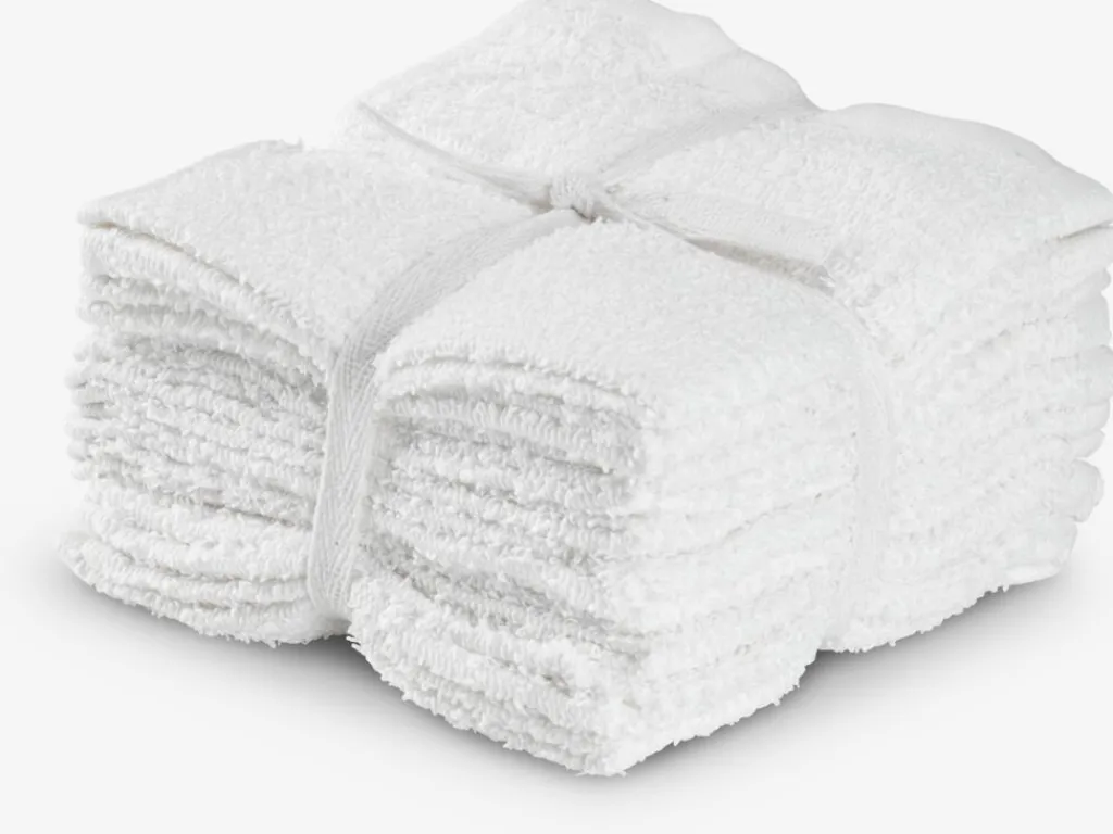 Toallas De Lavabo|Toallas De Manos>JYSK FLISBYBASICToalla de tocador FLISBY 10 unidades blanco
