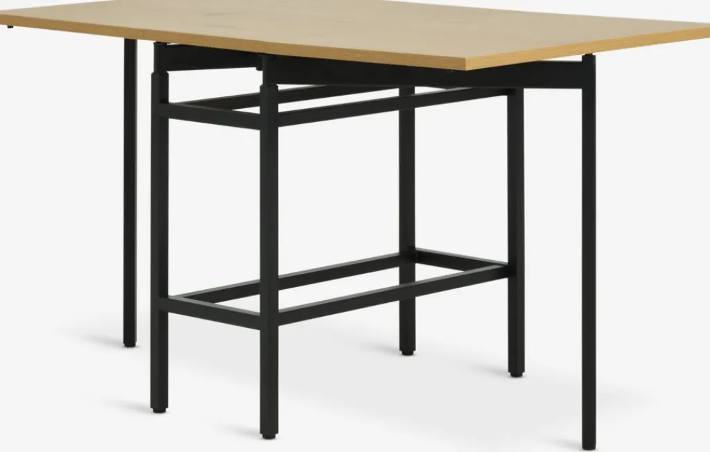 Mesas De Comedor>JYSK FOLDINGBROMesa de comedor FOLDINGBRO 75x38/84/130 color roble cálido
