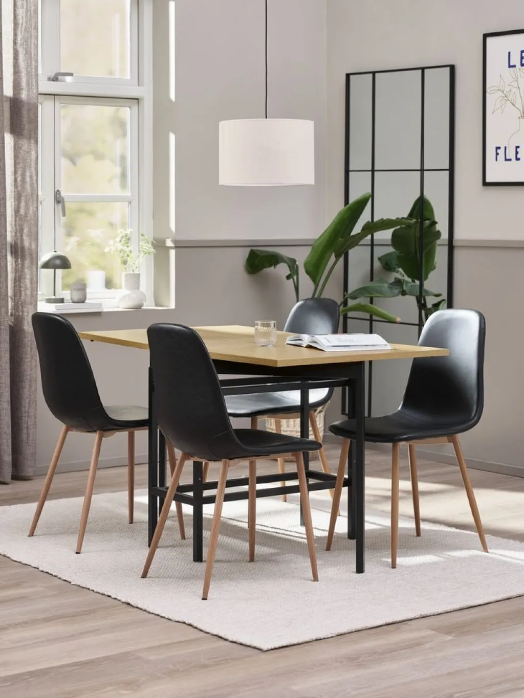 Mesas De Comedor>JYSK FOLDINGBROMesa de comedor FOLDINGBRO 75x38/84/130 color roble cálido