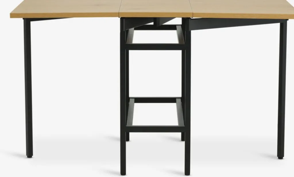 Mesas De Comedor>JYSK FOLDINGBROMesa de comedor FOLDINGBRO 75x38/84/130 color roble cálido