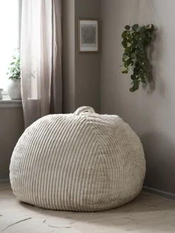 Articulos Para Niños>JYSK FOULUMSillón puf FOULUM 109x80x109 pana beis