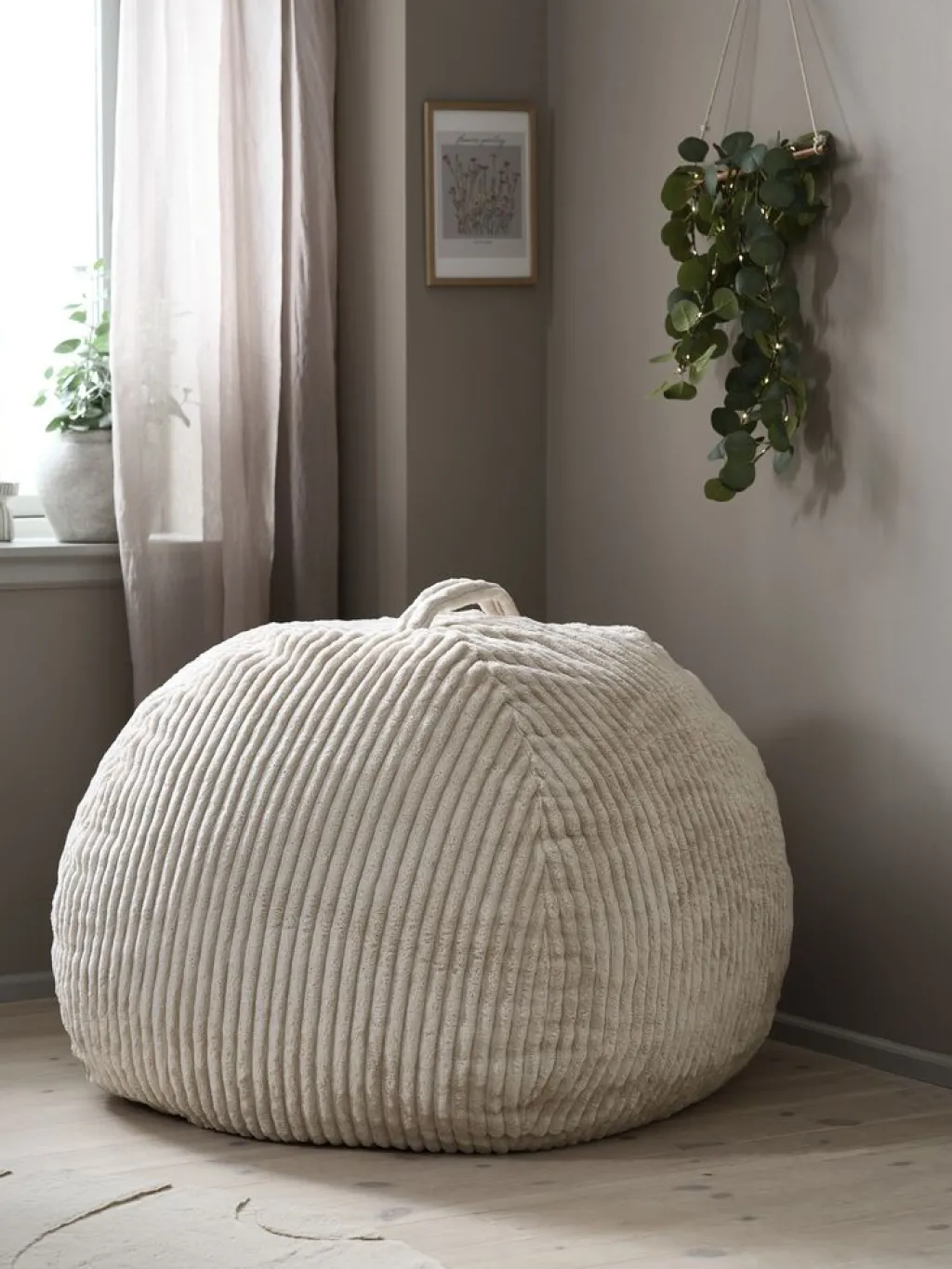 Articulos Para Niños>JYSK FOULUMSillón puf FOULUM 109x80x109 pana beis