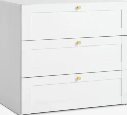 Cómodas|Cómodas>JYSK FRAMLEVCómoda FRAMLEV 3 cajones Blanco