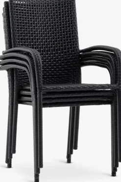Sillas De Jardín>JYSK FUGLEBJERGSilla apilable FUGLEBJERG negro