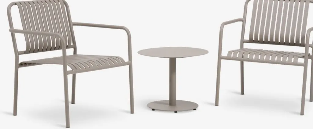 Conjuntos Mesa Y Sillas De Jardín|Muebles De Jardín>JYSK FURUSETConjunto muebles jardín FURUSET 2 plazas arena oscuro
