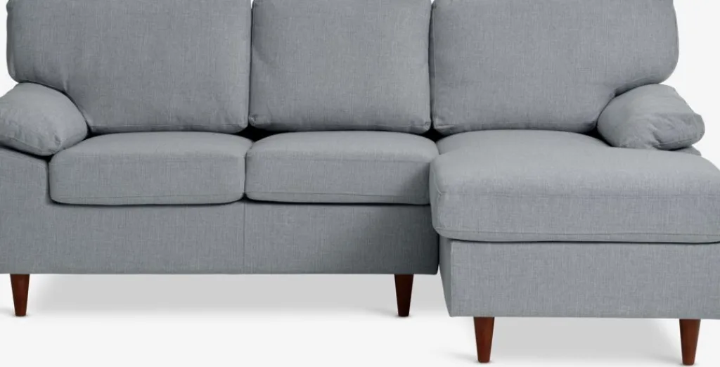 2 Plazas|3 Plazas>JYSK GEDVEDSofá chaise longue GEDVED tela Gris claro