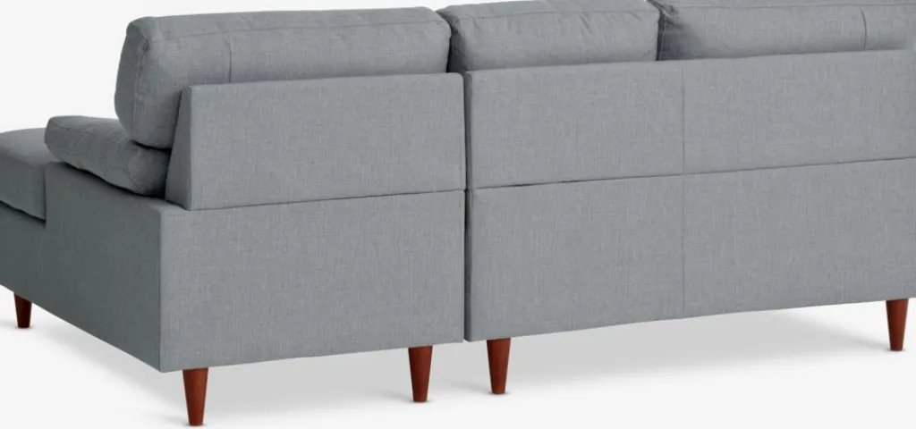 2 Plazas|3 Plazas>JYSK GEDVEDSofá chaise longue GEDVED tela Gris claro