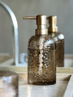 Dispensadores De Jabón|Cuidado Personal>JYSK GENEVADDispensador de jabón GENEVAD cristal reciclado marrón