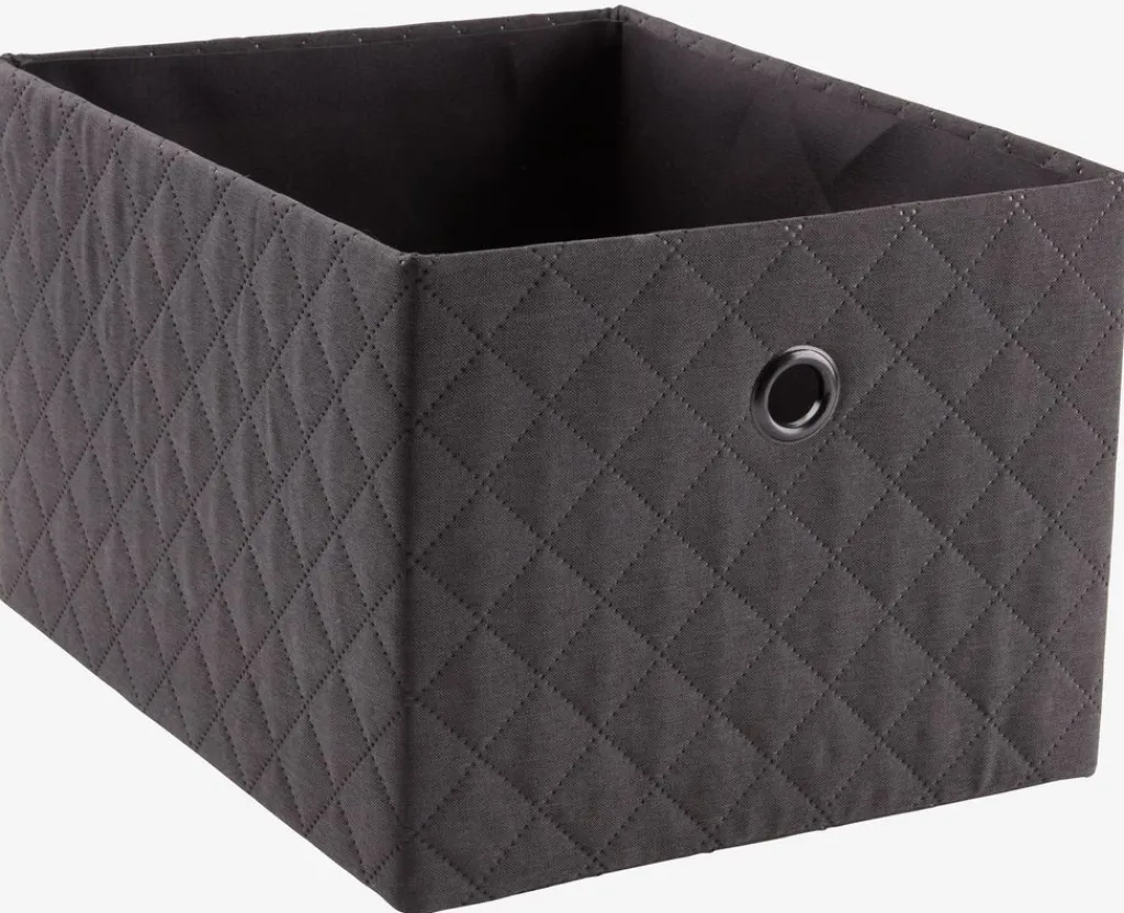 Todas Las Cestas|Cestas Y Cajas>JYSK GILLISCesta GILLIS A26xL32xA20cm gris oscuro