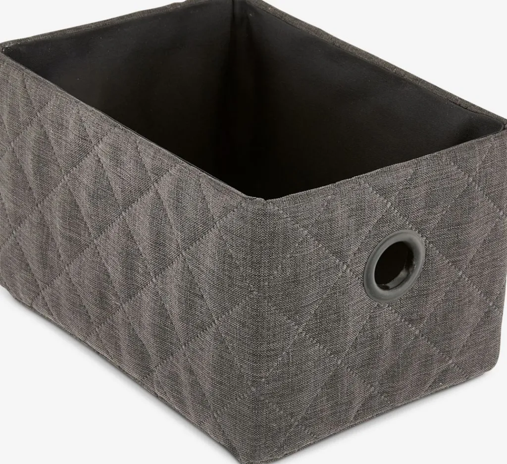 Todas Las Cestas|Cestas Y Cajas>JYSK GILLISCesta GILLIS A14xL20xA12cm gris oscuro