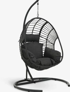 Muebles De Jardín|Hamacas Y Sillas Colgantes>JYSK GJERNSilla colgante GJERN A118xA184xP106 negro