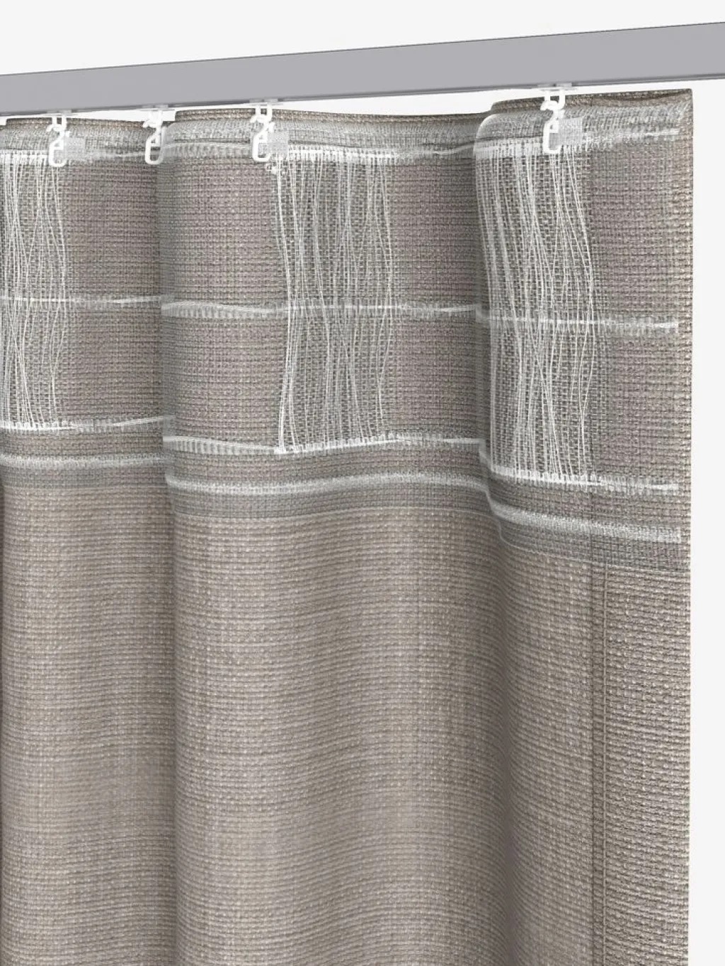 Cortinas Gruesas>JYSK GODDOCortina GODDO 1x135x245 arena oscuro