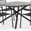 Conjuntos Mesa Y Sillas De Jardín>JYSK GOTHENBURG + HEMSEDALMesa GOTHENBURG L120 gris + 4 sillas HEMSEDAL negro