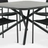 Conjuntos Mesa Y Sillas De Jardín>JYSK GOTHENBURG + TRILLEVALLENMesa GOTHENBURG L120 gris + 4 sillas TRILLEVALLEN negro