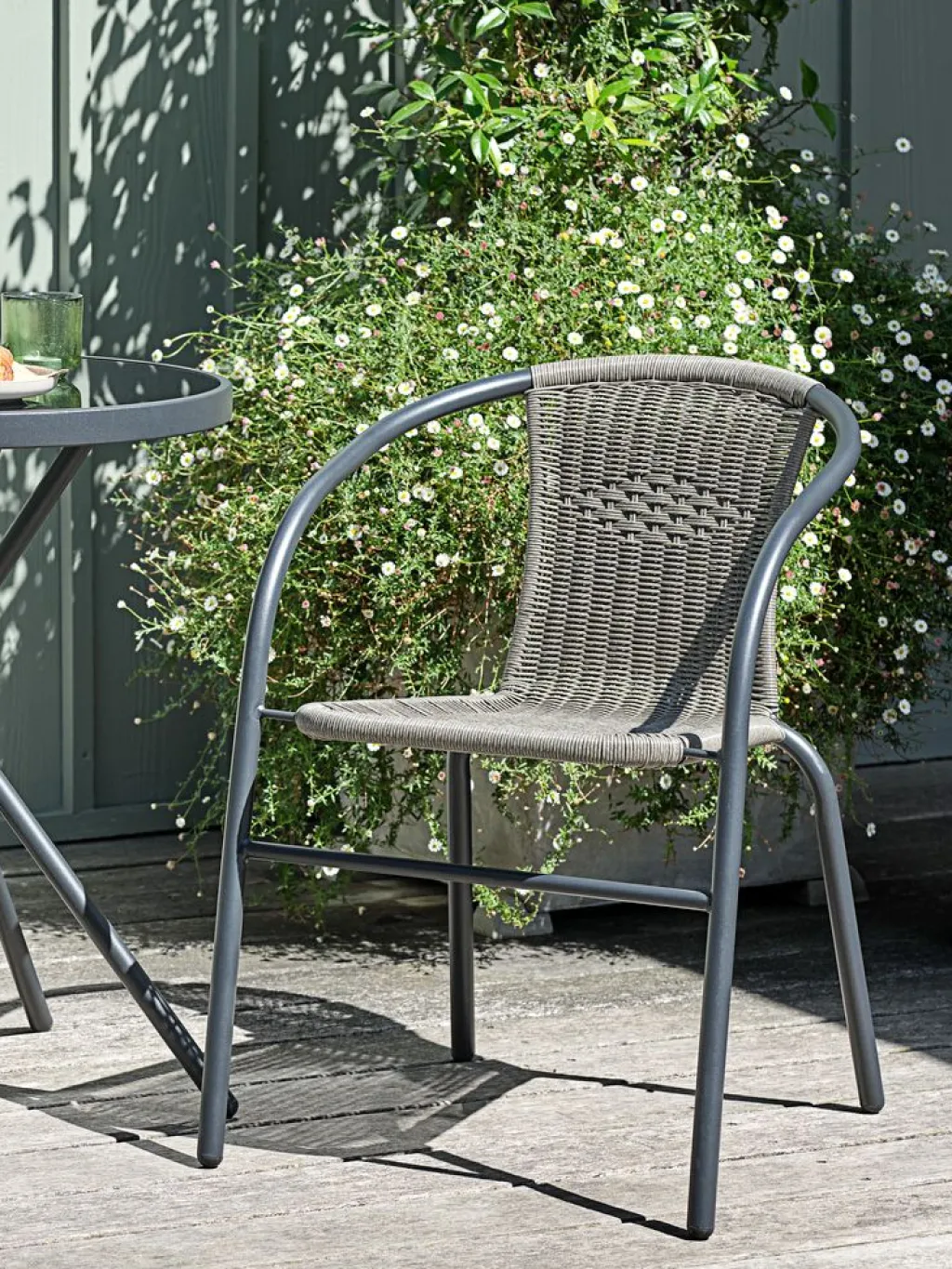 Sillas De Jardín>JYSK GRENAASilla apilable GRENAA gris