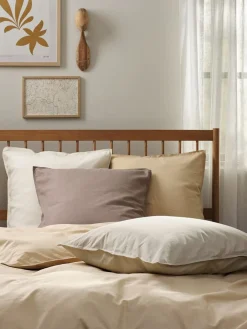 Fundas De Almohada>KRONBORG GROGOLDFunda de almohada algodón lavado GRO 50x70/75 Caqui pálido