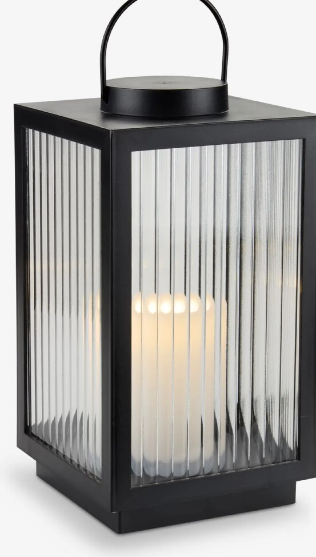 Iluminación Exterior>JYSK GULDSMEDFarol GULDSMED A16xL16xA29cm con LED negro