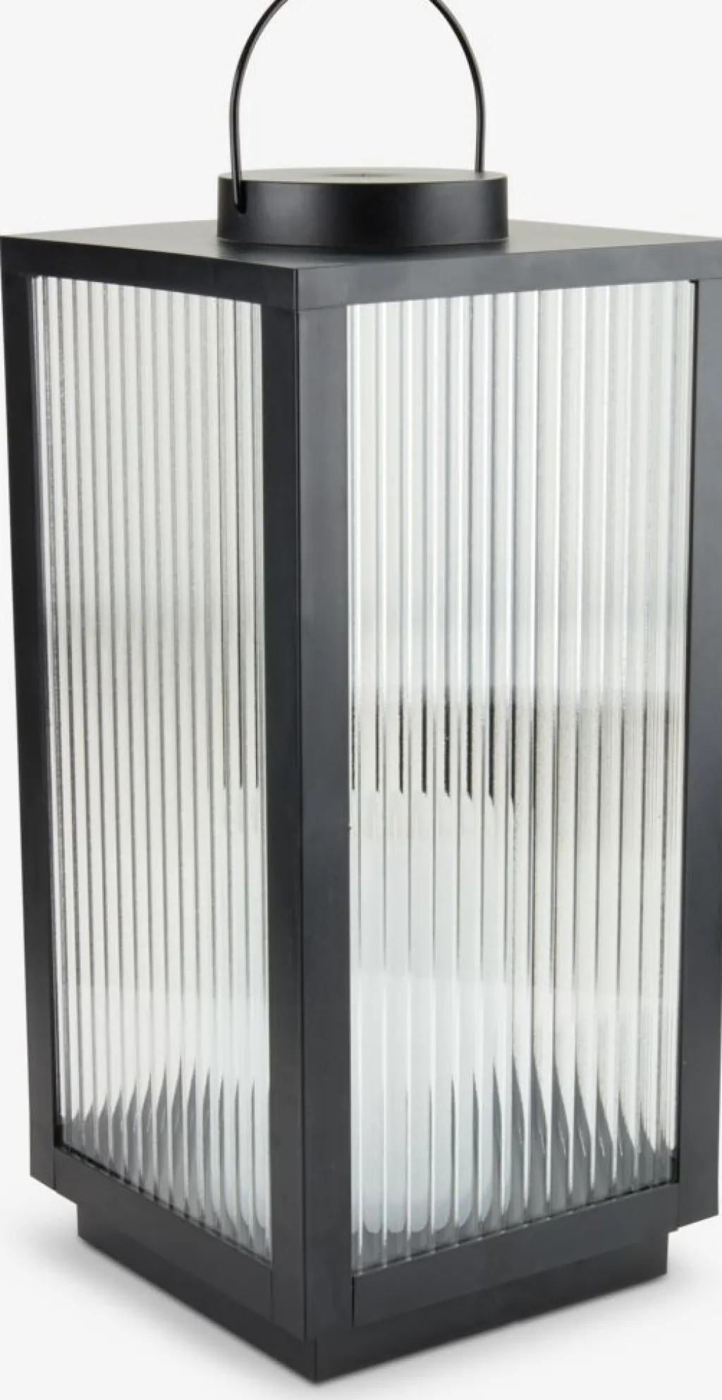 Iluminación Exterior>JYSK GULDSMEDFarol ULDSMED A22xL22xA48cm con LED negro