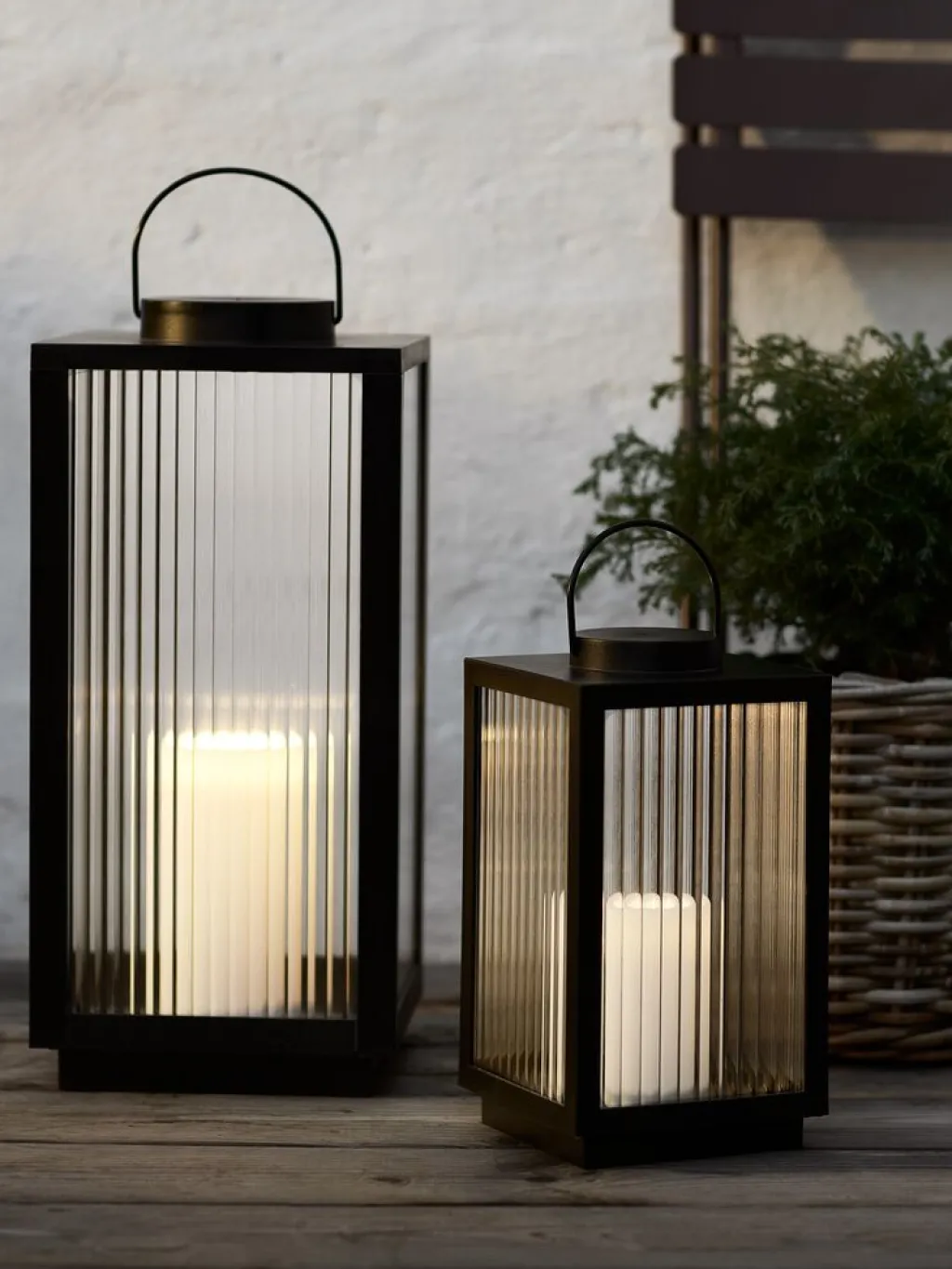 Iluminación Exterior>JYSK GULDSMEDFarol ULDSMED A22xL22xA48cm con LED negro