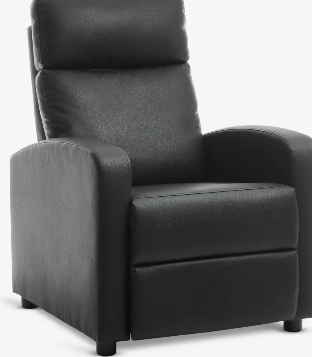 Sillones>JYSK HADRUPSillón reclinable HADRUP polipiel negro