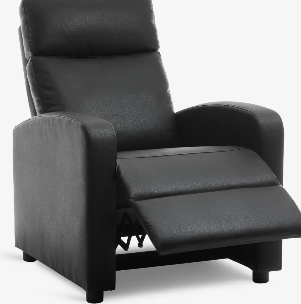 Sillones>JYSK HADRUPSillón reclinable HADRUP polipiel negro