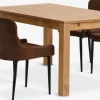 Mesas De Comedor|Conjuntos De Comedor>JYSK HAGE + PEBRINGEMesa HAGE L150 roble natural+4 sillas PEBRINGE marrón/negro