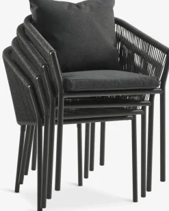 Conjuntos Mesa Y Sillas De Jardín>JUTLANDIA HAGEN + GILJAMesa HAGEN L160 + 4 sillas GILJA gris