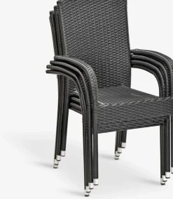 Sillas De Jardín>JYSK HALDBJERGSilla apilable HALDBJERG negro