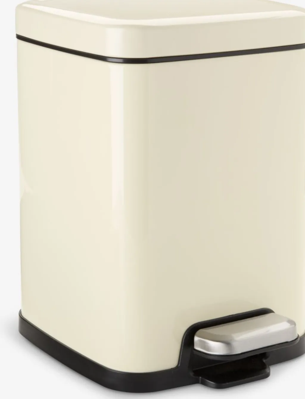 Cubos De Baño|Cuidado Personal>JYSK HALLENCubo con pedal HALLEN 5L con cierre suave color crema