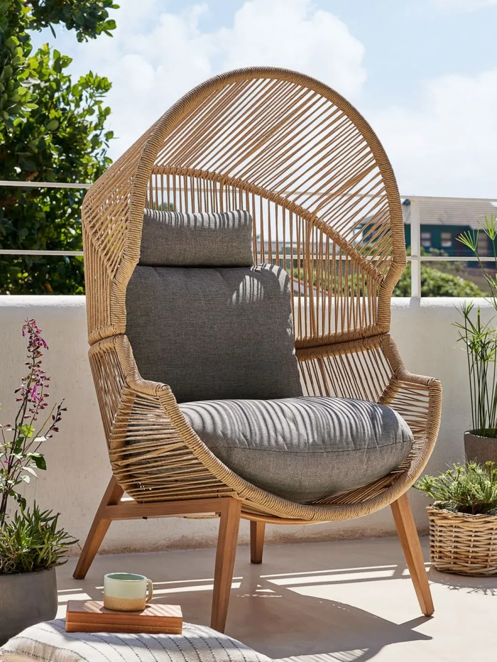 Sillas De Jardín|Muebles De Jardín>JYSK HALVREBENESillón de exterior HALVREBENE Natural