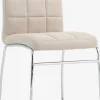Sillas De Comedor>JYSK HAMMELSilla de comedor HAMMEL tela beis/cromo