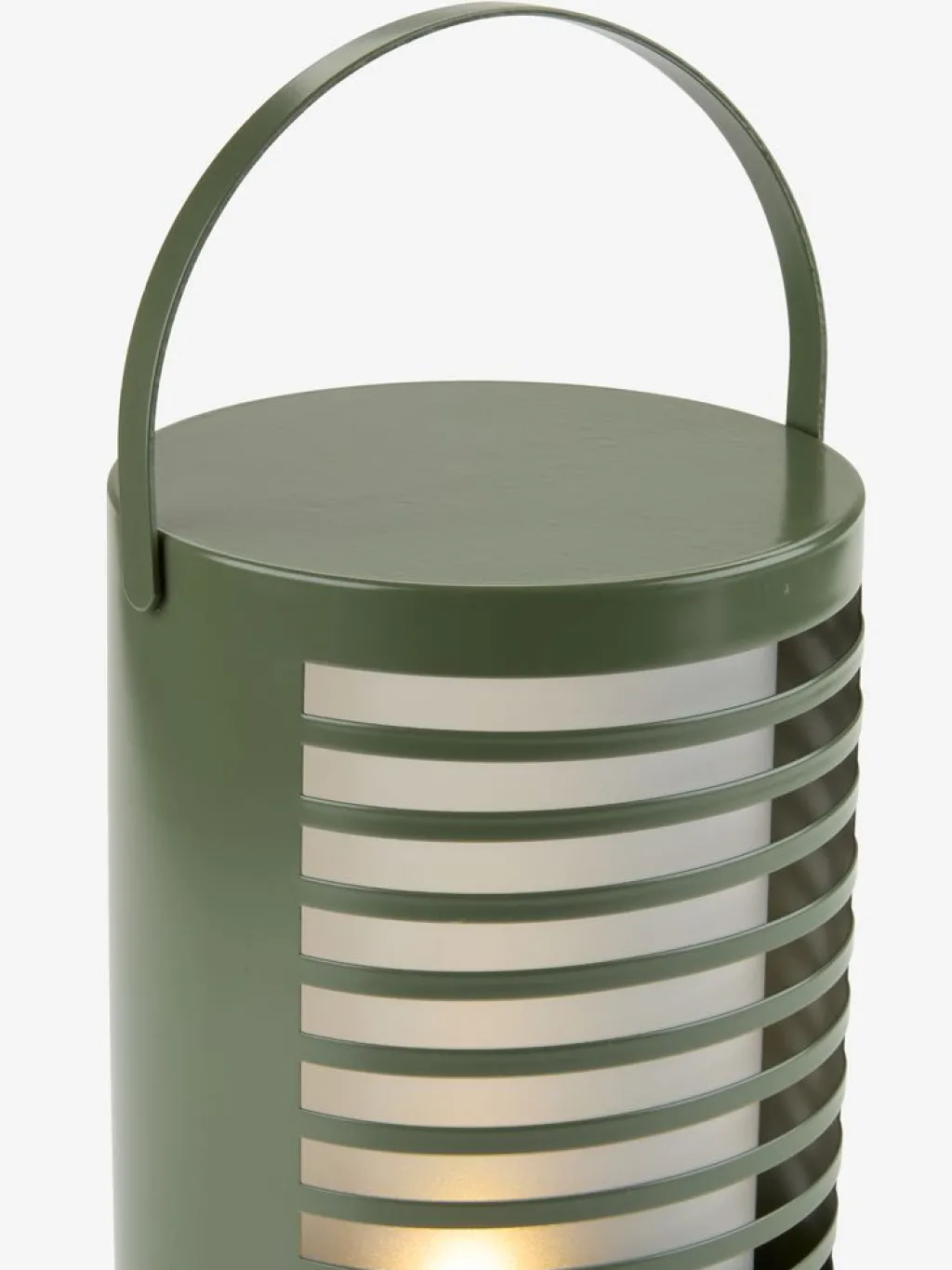 Iluminación Exterior>JYSK HAVTERNELámpara a pilas HAVTERNE Ø16xA22cm verde oliva