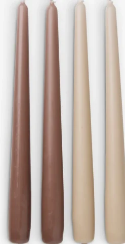 Velas Y Servilletas|Velas Y Servilletas>JYSK HEINOVela HEINO A25cm beis/marrón 4 unidades