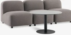 Conjuntos Mesa Y Sillas De Jardín|Muebles De Jardín>JYSK HELAGS + TANEConjunto jardín HELAGS negro + TANE 3 plazas arena oscuro